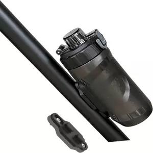 자전거 마운트가 장착된 마그네틱 사이클링 물병 ？ 450ml / 15온스 빠른 스냅 릴리스 케이지 프리 한 손