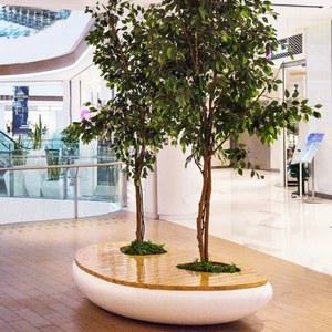 화분 벤치 공원 조경 나무벤치 라운지 레트로 나무둘레 옥외 통합 소품 BEN20 화단