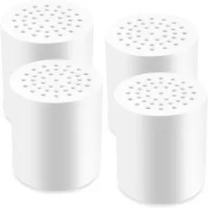 4팩 20단계 샤워 헤드 필터 경수용 교체 카트리지 유사한 디자인 고출력 깨끗하고 유연한 물과 범용적으로