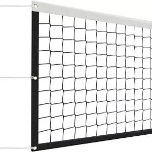뒷마당용 헤비 듀티 배구 네트 프로 아웃도어 풀 스쿨야드 비치용 32x3FT 휴대용 배드민턴/프로 세트 (넷