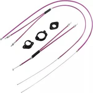 BMX 자전거 브레이크 케이블 세트 자이로 앞뒤 스피너 로터 교체 부품이 있는 하우징