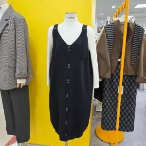 [하프클럽/] DP01 니트멜빵원피스 세트 L254BOKB54