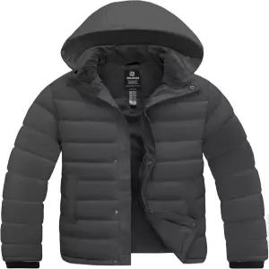 원도우 남성 퀼트 패딩 재킷 후드 방수 겨울 따뜻한 코트 아웃웨어