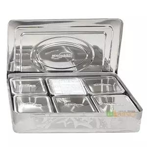 사각보존식용기 사각6P(270x180x50/신형) WL-2938 위생용기 업소 급식소