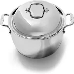 올클래드 D3 3겹 스테인리스 스틸 더치 오븐 5.5쿼터 인덕션 브로일러 안전 600F 냄비 및 프라이팬