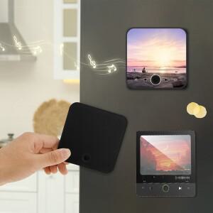 개인 맞춤형 음악 플레이어 냉장고 자석 DIY 사진 앨범 스티커 플라크 홈 장식 크리스마스 선물