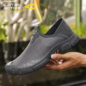 남자신발 슬립온 여름 메쉬 쿠셔닝 에어 아웃도어 아쿠아슈즈 캐주얼 심쿵
