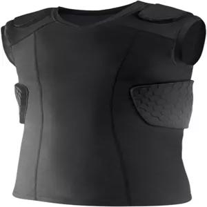 스톤키스 축구 갈비뼈 보호 셔츠 갈비뼈가 있는 패딩 압축 조끼 어깨 등 패드