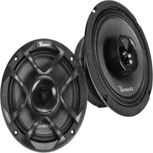 팀파노 6.5인치 자동차 동축 스피커 TPT-CX6-4 TPRO 한 쌍당 1200와트 양방향 PRO 오디오 프리미엄 4옴