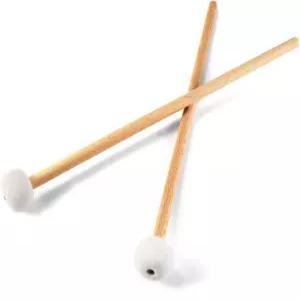 QWORK 팀파니 스틱 메이플 핸들 울 펠트 헤드 드럼 망치 - 스네어 다목적 타악기 액세서리용