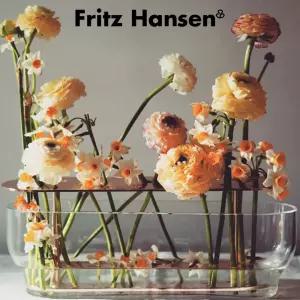 이케바나 화병 롱 꽃병 유리 인테리어