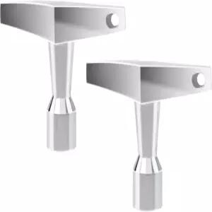 내장 구멍이 있는 Quacc 2 PCS 드럼 키 어쿠스틱 및 전자 스네어 드럼용 튜너 튜닝 드릴 비트(사변형)