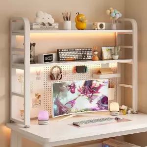 책상 타공판 책장 선반 간이 책 컴퓨터 철제 정리선반 정리대 데스크