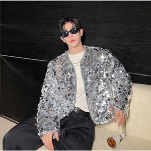 반짝이 자켓 복 댄스 의상 옷 가수 공연 트로트 재킷 상의 무대