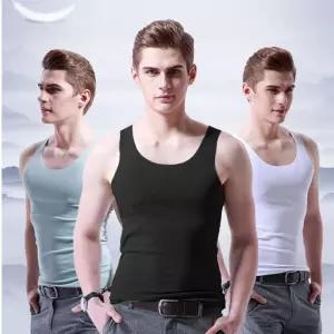 사계절 재봉선 없는 매끈한 아이스 런닝 나시 티셔츠 BNb6+8UFl