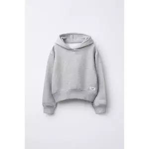 ZARA 베이직 라벨 스웨트셔츠 - 그레이 {WLM}