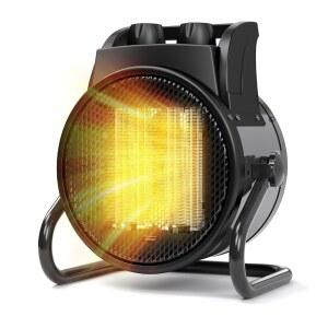 실내용 공간 히터 온도 전기 소형 과열 열 기가 1500W PTC 실내외용 각도 휴대용