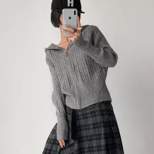 [신상오픈런]여성 후드집업 기본핏 꽈배기 니트 가을 데일리웨어 (40818297)