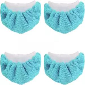 휴대용 스팀 청소기용 걸레 패드 4개 비셀 퍼 샷 듀프레이 컴포데이 부착물용 마이크로파이버 천 커버 교체