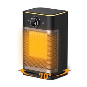 애해모 우주 히터 실내용 방 전기 70 야간 진동 사무실용 휴대용 침실용 온도 조용한 거실 기 요가룸 조명이 1400W 타이머 PTC