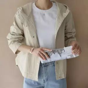 [신상오픈런]코튼자켓 후드점퍼 똑딱이 루즈핏 셔츠테일 에이라인 (31618226)