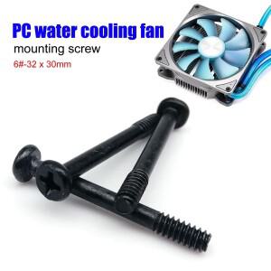25개 6개  -32x30mm PC 케이스 용 긴 호환 플랫 헤드 마운트 나사 비디오 카드 쿨러 라디에이터 수냉 팬 DI