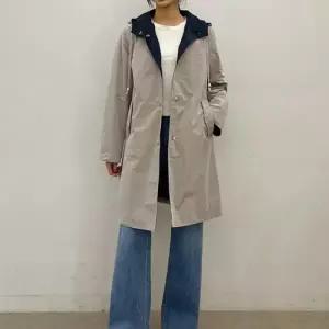 [신상오픈런]투톤 후드점퍼 단추 트렌치 여성 봄코트 롱야상 (31606528)