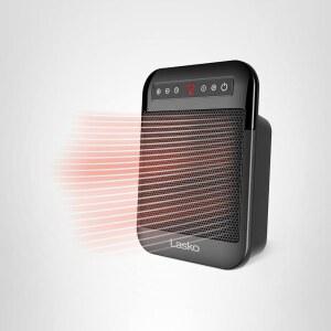 라스코 마이히트 맥스 휴대용 세라믹 2가지 9인치 오버 사무실 설정 CD09101 스페이스 1500W 실내용 타이머 과열 히터 온도 팁 스위치 열 기 가정