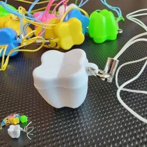 젖니 랜덤색상 유치 보관함 목걸이형 상자 케이스