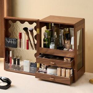 원목 보관함 정리대 향수 트레이 화장대 정리함 수납함