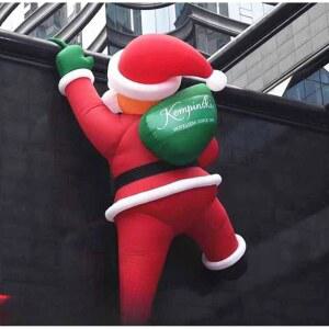 줄타는산타 에어 간판 눈사람 산타 오르는 행잉산타 별풍선 커스텀 대형인형 건물