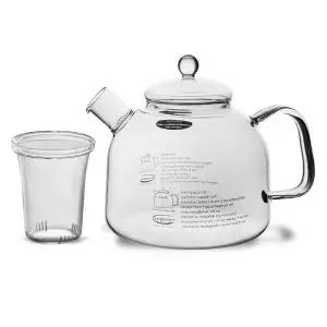 독일산 Tndglas Jena 주전자 차 티포트 내열 유리 직화
