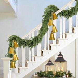 터치 크리스마스 홀리데이 파인 벽난로 맨틀 소나무 SGGVECSY 그리너리 장식용 인조 9피트 테이블 노퍽 1팩 실내 갈랜드