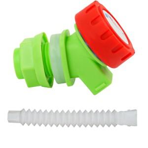 1개 물 수도꼭지 손잡이형 플라스틱 야외용 교체용 물탱크 버킷 와인병 주스병용