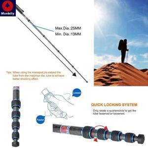 초경량 카본 삼각대Manbily C-222 전문 탄소 섬유 모노포드 휴대용 여행 사진 브래킷 베이스 볼 디지털