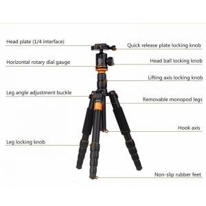 초경량 카본 삼각대전문가용 알루미늄 합금 카메라, 경량 및 모노포드 니콘 볼