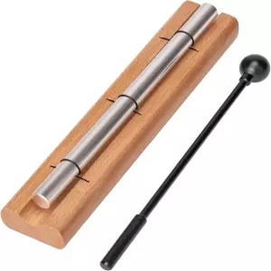 디섹 에너지 솔로 핸드 차임 (플러스 버전) 실버 (8인치) 교사 및 교실용 벨 타악기 명상 요가 마음챙김