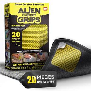 에일리언 그립 러그 그 타일 바닥 양면 하드우드 카펫 코너 보기 4x4인치. 20개 손상 TV에서 테이프 패드