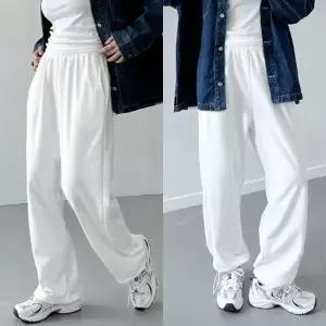 제니유 놉 여성 와이드 밴딩 팬츠 스트링 조거 여성 바지