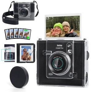 후지필름 인스탁스 와이드 EVO 스크린 사진 가 카메라용 액세서리에는 렌즈 클리어 있습니다 및 캡 없음 프로텍터 프레임 케이스 카메라 CAIYOULE 마그네틱 보호 스트랩 조절 포토 앨범 포함되어