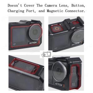 범용 카메라 비디오 케이지DJI 5 4 3용 토끼 케이지 퀵 릴리스 마운트(콜드 슈 포함) 완전 보호 프레임