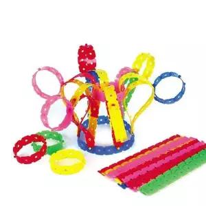 [알티피아]유아 아동 특이한 오색끈 조립 블록 장난감 선물 세트 블럭놀이