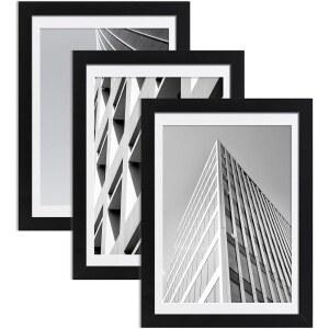 ELSKER HOME 24x36 포스터 방법 없는 블랙 수직 사진 또는 프레임 장착 20x30 벽 매트가 및 수평 3팩