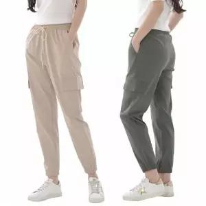 제니유 여성 스판 밴딩 카고바지 조거팬츠 빅사이즈