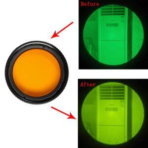 카메라 뷰파인더 아이컵PVS14 나이트 비전 오렌지 필터 보호대 30mm