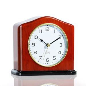 AYRELY 맨텔 시계 수공예 피아노 솔리드 조용한 우아한 선물용 우드 마감 사무실 책상 벽난로 침실 광택 테이블 움직임