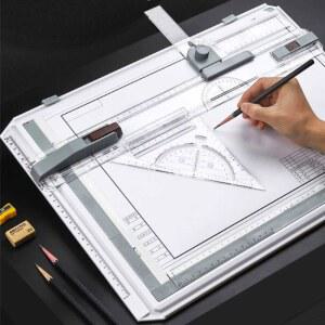 휴대용 제도판 제도기 설계 책상 엔지니어링 만능 토목 도면판 20개 건축 다용도