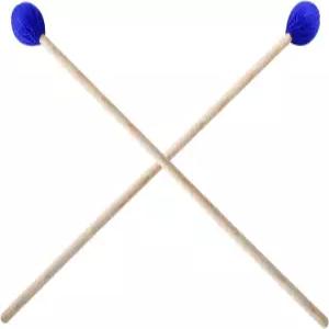 피투야르 1쌍 마림바 망치 타악기 블루 미디엄 하드 원사 헤드 키보드 드럼 스틱 나무 손잡이 포함