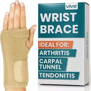 바이브 손목 보호대 - 남성 여성 건염 볼링 스포츠 부상 용 터널 손 압박 지지 랩 탈착식 부목 범용