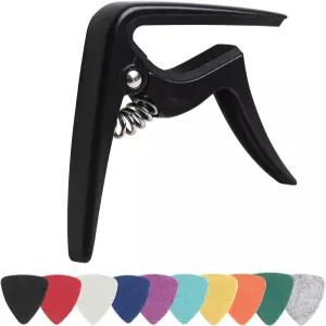 소프라노 콘서트 테너 바리톤 우쿨렐레용 카포 및 펠트 피크 포함 (무광 블랙)